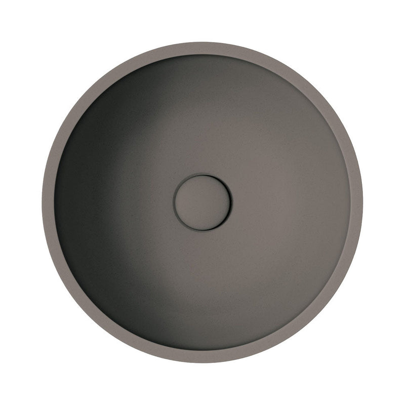 Fienza Alba Round Concrete Above Counter Basin Warm Grey - Sydney Home Centre