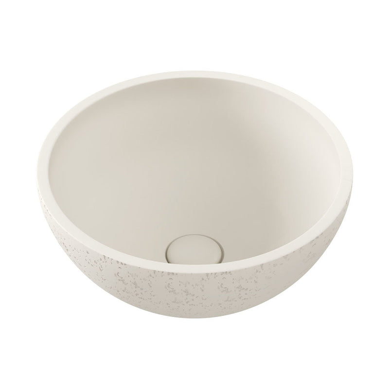 Fienza Alba Round Concrete Above Counter Basin Warm White - Sydney Home Centre