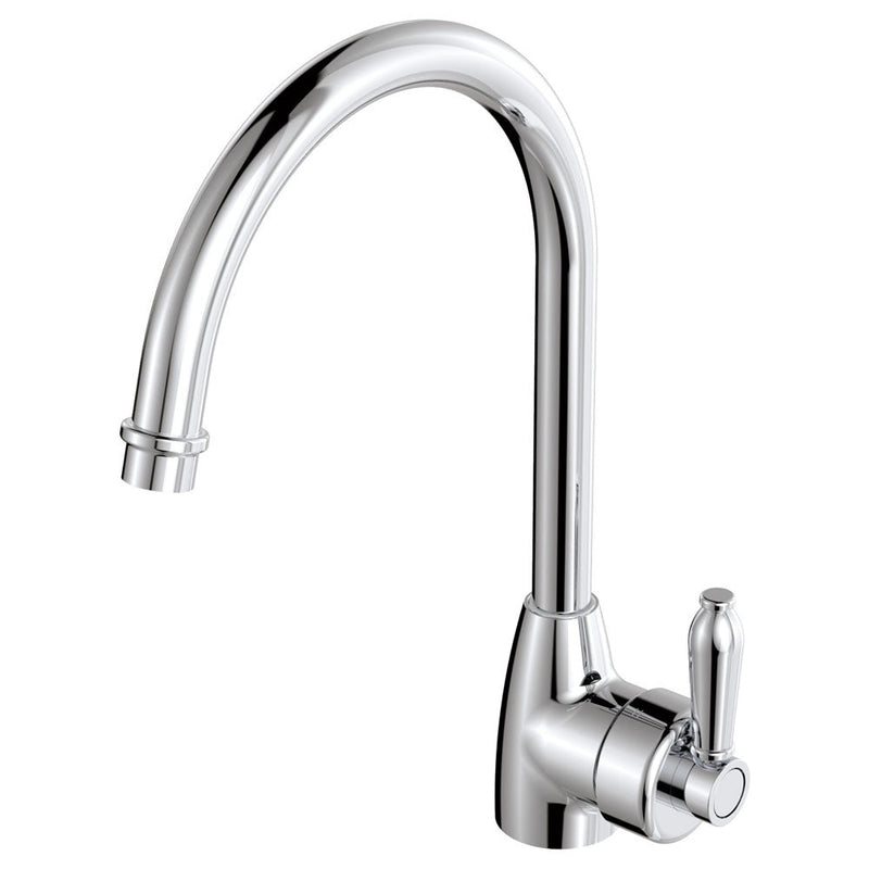 Fienza Eleanor Gooseneck Kitchen Mixer Chrome - Sydney Home Centre