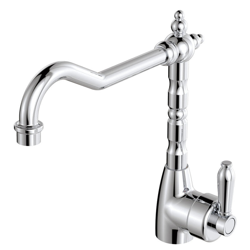 Fienza Eleanor Shepherds Crook Kitchen Sink Mixer Chrome - Sydney Home Centre