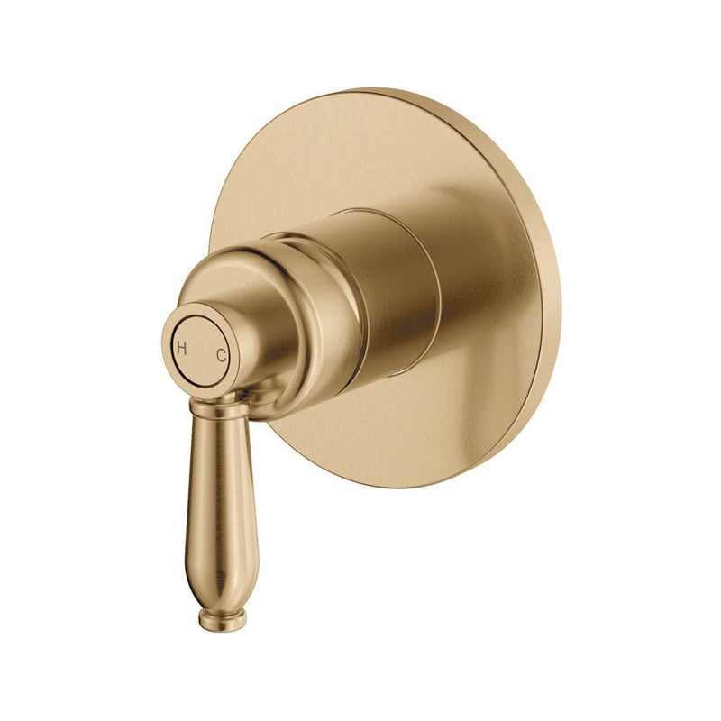 Fienza Eleanor Wall Mixer Urban Brass Handle - Sydney Home Centre