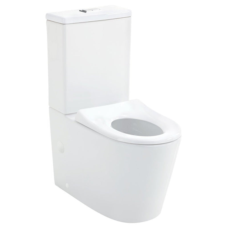 Fienza Isabella Junior Back - to - Wall Toilet Suite P - Trap Gloss white - Sydney Home Centre