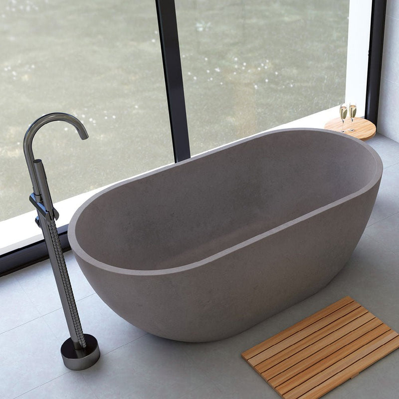 Fienza Jada Concrete Bath Warm Grey - Sydney Home Centre