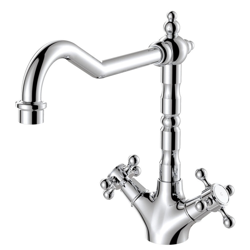 Fienza Lillian Shepherds Crook Kitchen Sink Mixer Chrome - Sydney Home Centre