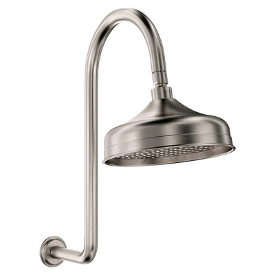 Fienza Lillian Shower Arm and Head Set Brushed Nickel - Sydney Home Centre