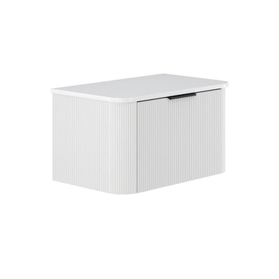 Fienza Minka Curved Satin White 750mm Wall Hung Cabinet - Sydney Home Centre