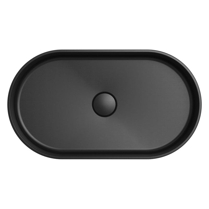 Fienza Minka Pill Solid Surface Above Counter Basin Matte Black - Sydney Home Centre