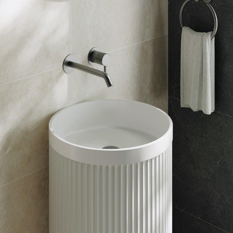 Fienza Minka Solid Surface Freestanding Basin Matte White - Sydney Home Centre