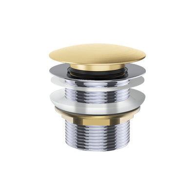 Fienza Universal Pull - Out/Pop - Up Brass Cap Bath Waste Non - Overflow Urban Brass - Sydney Home Centre