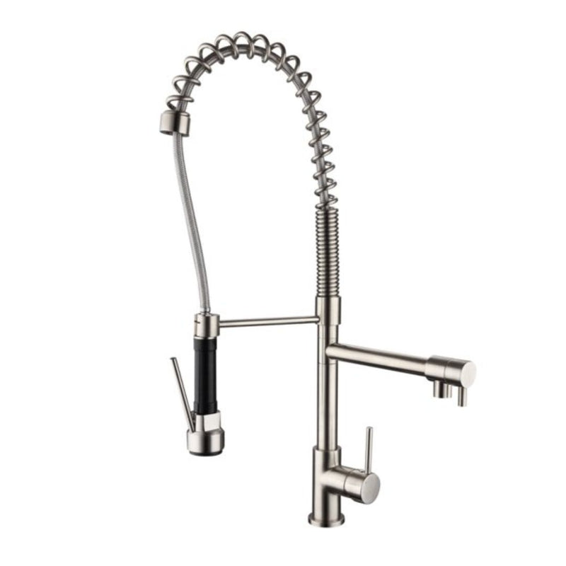 MN Halo Multi-Function Spring Kitchen Mixer Brushed Nickel