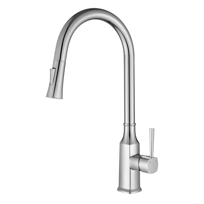 MN Helena Pull Out Kitchen Mixer Chrome