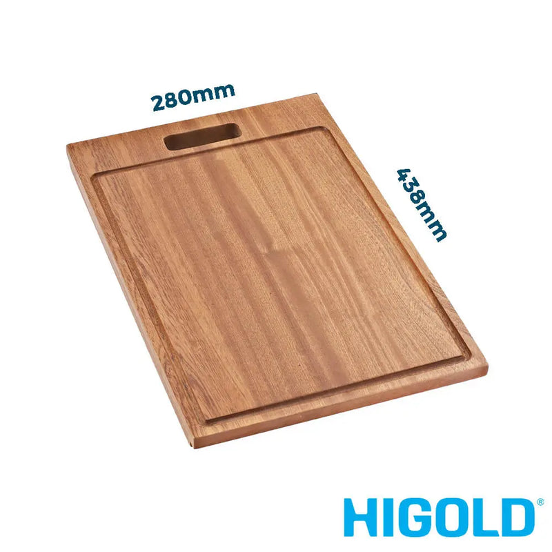 Higold Sapele Wood Chopping Board Kitchen Accessory 438mm