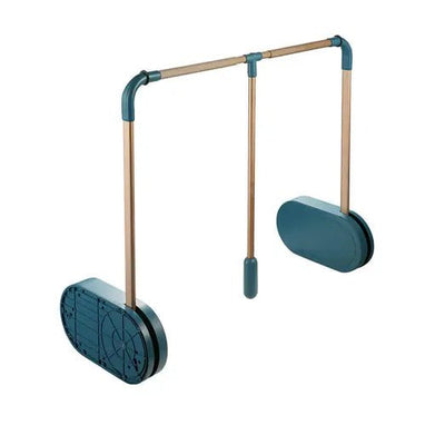 Higold B Series Lift Up and Down Clothes Hanging Rack Adjustable Width Fits 900mm Cabinet Teal with Satin Champagne - Sydney Home Centre