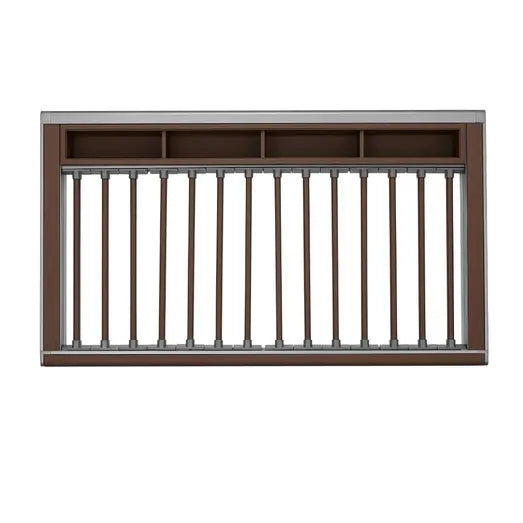 Higold B Series Pull Out Trouser and Belt Rack Holds 14 Pairs Fits 900mm Cabinet Natural with Grey - Sydney Home Centre