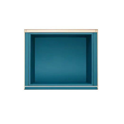 Higold B Series Pull Out Wardrobe Basket Deep Fits 600mm Cabinet Teal with Satin Champagne - Sydney Home Centre