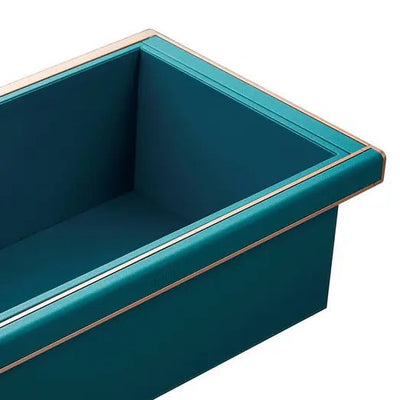 Higold B Series Pull Out Wardrobe Basket Deep Fits 600mm Cabinet Teal with Satin Champagne - Sydney Home Centre