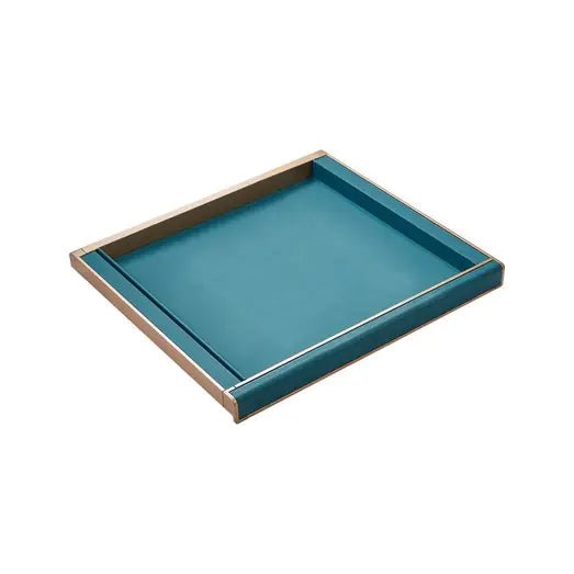 Higold B Series Pull Out Wardrobe Storage Tray Fits 600mm Cabinet Teal with Satin Champagne - Sydney Home Centre