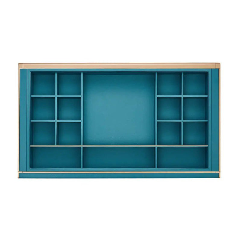 Higold B Series Pull Out Wardrobe Storage Tray With Multiple Sections Fits 900mm Cabinet Tiffany Teal With Copper - Sydney Home Centre