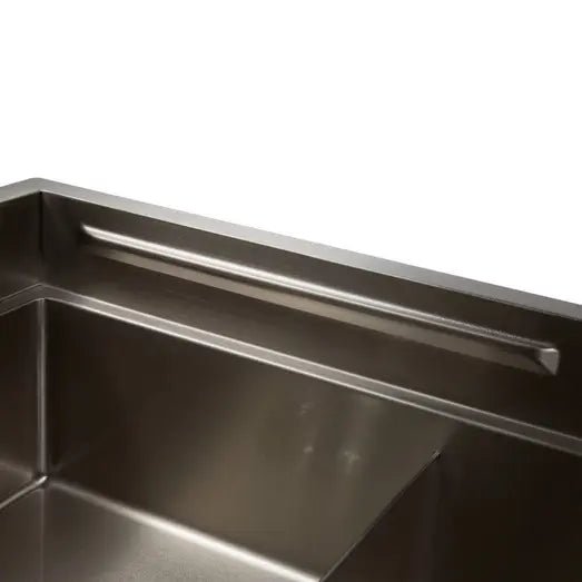 Higold PINIZ Nano Coated 1.2mm Thick Stainless Steel 820mm Anti - Scratch Slide Lip 1 & 1/2 Bowl Workstation Kitchen Sink Brushed Satin - Sydney Home Centre