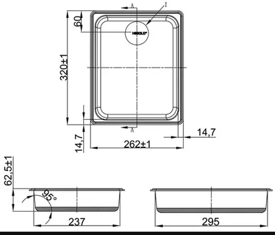 Higold Plastic Basin Kitchen Accessory 320mm - Sydney Home Centre