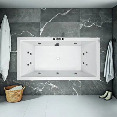 Broadway Bathroom Catolina 1800mm Spa With Hot Pump 14 Jets White