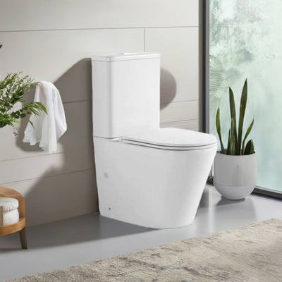 AquaBrite Aesthetik Rimless FTW Toilet Suite With Slim Seat