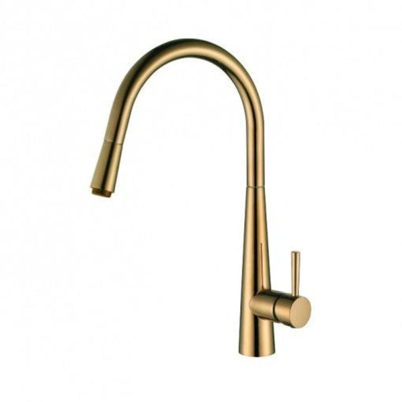 MN Kasper Pull Out Kitchen Mixer Brushed Bronze