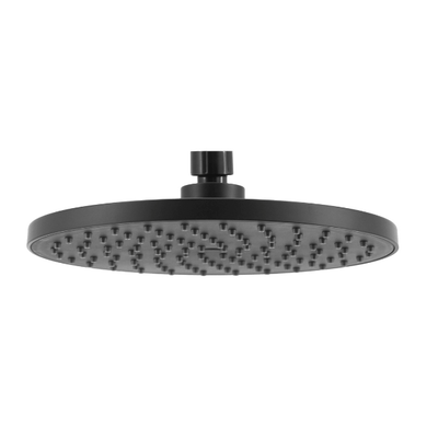 MN Abs Round Shower Head 215mm Electroplated Matte Black - Sydney Home Centre