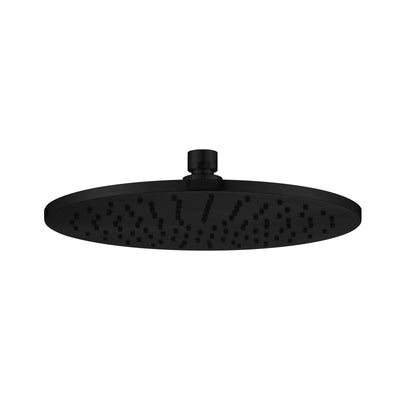 MN Brass Round Shower Head 250mm Electroplated Matte Black - Sydney Home Centre