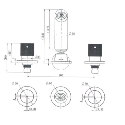 MN Cadence 1/4 Turn Shower Set Brushed Nickel - Sydney Home Centre