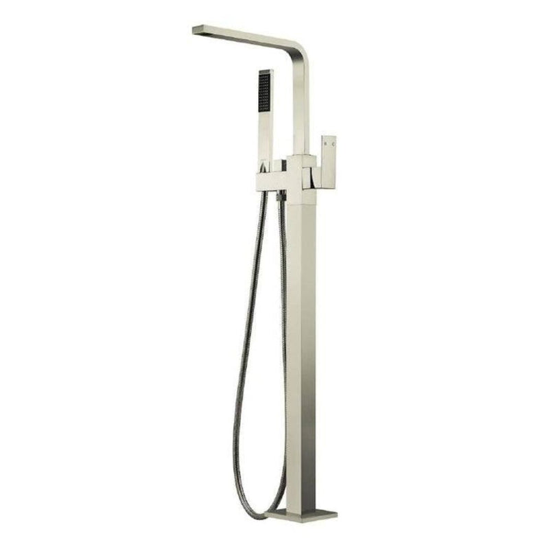 MN Chao Freestanding Bath Mixer Brushed Nickel - Sydney Home Centre