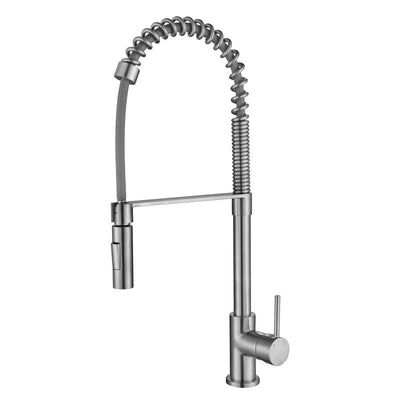 MN Kasper Spring Kitchen Mixer PVD Brushed Nickel - Sydney Home Centre