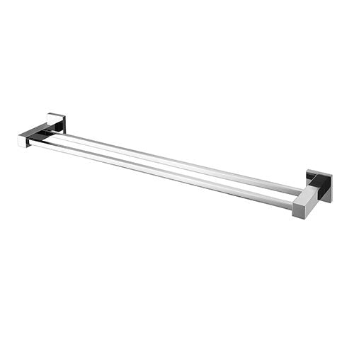 MN Lux Double Towel Rail 600mm Electroplated Chrome - Sydney Home Centre