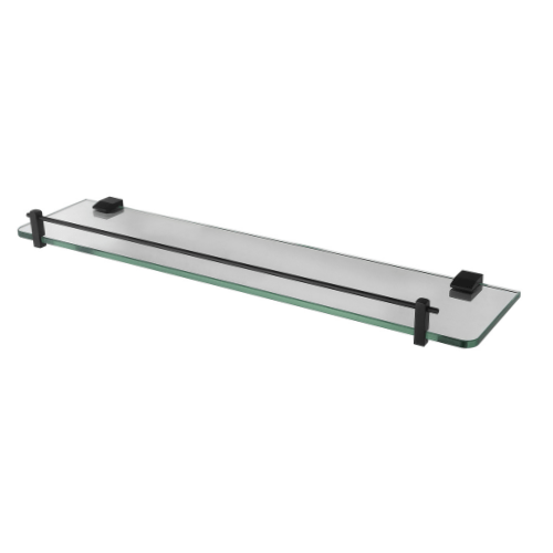 MN Lux Glass Shelf Electroplated Matte Black - Sydney Home Centre