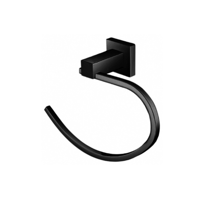 MN Lux Guest Towel Holder Electroplated Matte Black (LUX60BK) - Sydney Home Centre