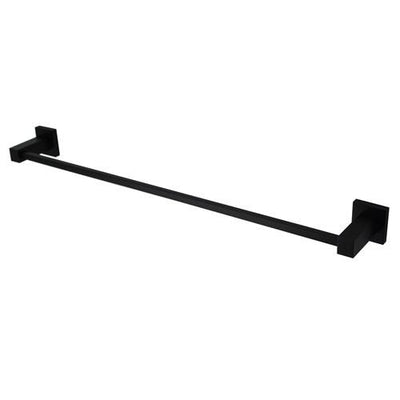 MN Lux Single Towel Rail 750mm Electroplated Matte Black - Sydney Home Centre