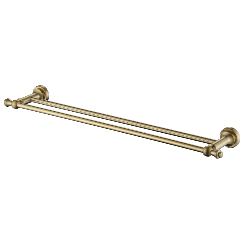 MN Medoc Double Towel Rail 600mm PVD Brushed Bronze - Sydney Home Centre