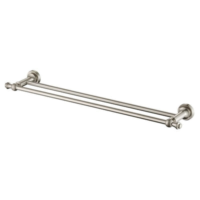 MN Medoc Double Towel Rail 600mm PVD Brushed Nickel - Sydney Home Centre