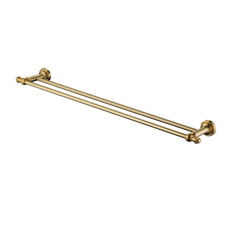 MN Medoc Double Towel Rail 750mm PVD Brushed Bronze - Sydney Home Centre