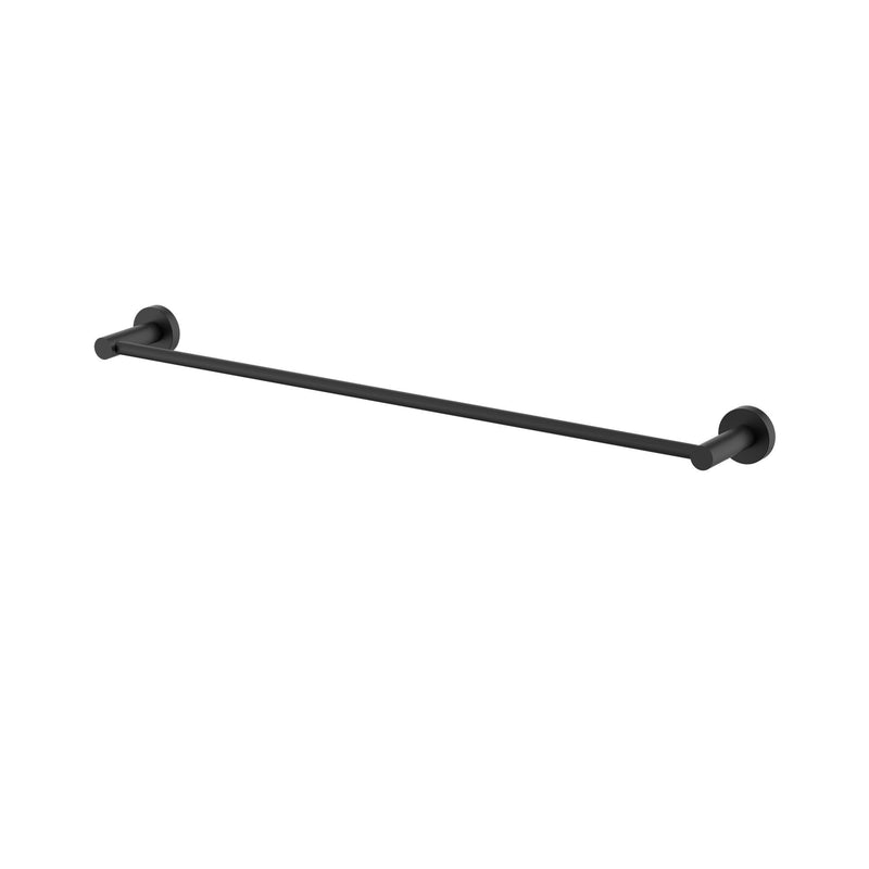 MN Mirage 600mm Single Towel Rail Matte Black - Sydney Home Centre