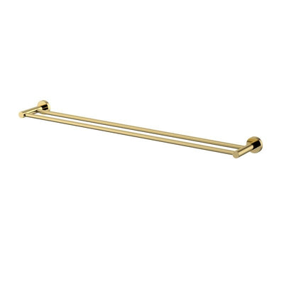 MN Mirage Double Towel Rail 750mm PVD Polished Brass - Sydney Home Centre