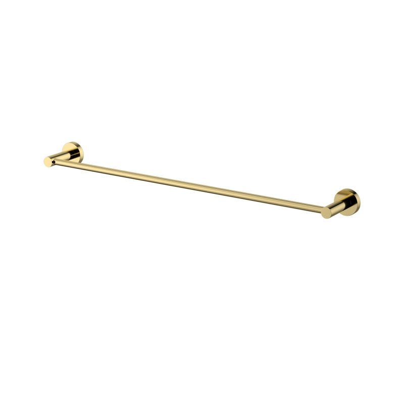 MN Mirage Single Towel Rail 600mm PVD Polished Brass - Sydney Home Centre