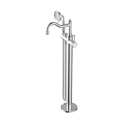 MN Montpellier Freestanding Bath Mixer With Handshower Electroplated Chrome - Sydney Home Centre