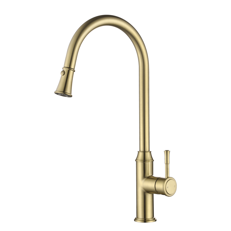 MN Montpellier Pull Out Kitchen Mixer PVD Brushed Bronze - Sydney Home Centre