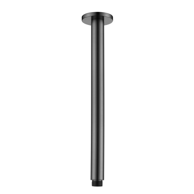 MN Round Ceiling Shower Arm 300mm Electroplated Gunmetal - Sydney Home Centre