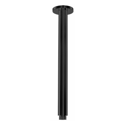 MN Round Ceiling Shower Arm 300mm Electroplated Matte Black - Sydney Home Centre