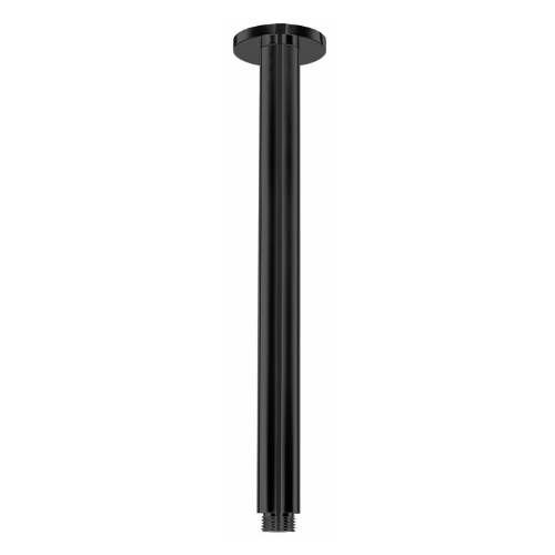 MN Round Ceiling Shower Arm 300mm Electroplated Matte Black - Sydney Home Centre