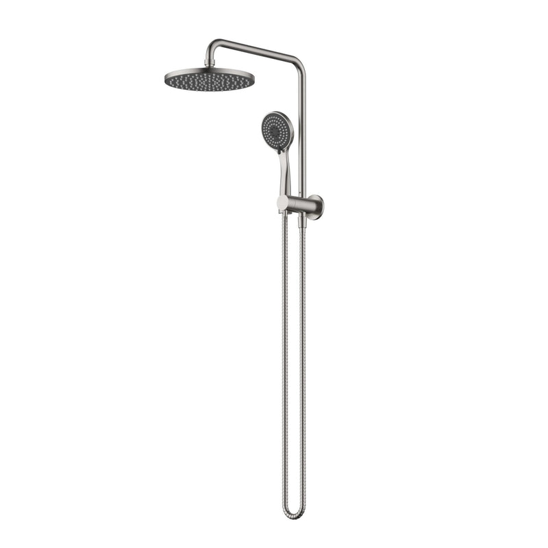 MN Round Half Column Shower Set PVD Silver Nickel - Sydney Home Centre