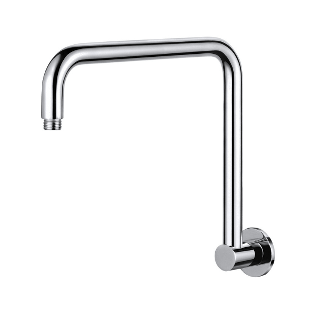 MN Round High Rise Shower Arm 350mm Electroplated Brushed Chrome - Sydney Home Centre