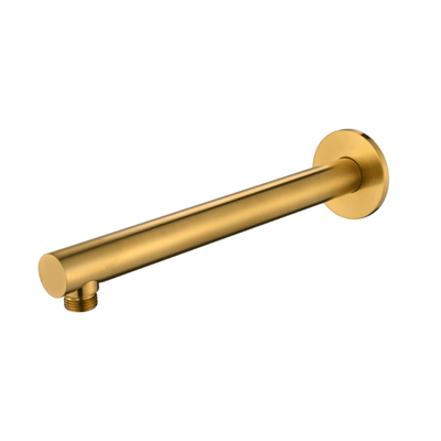 MN Round Shower Arm 300mm PVD Polished Brass - Sydney Home Centre